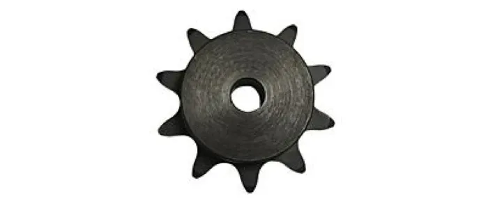 Rueda dentada con rodillos estándar de paso doble
